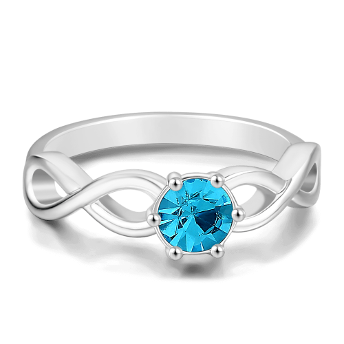 Anel de Birthstone personalizado