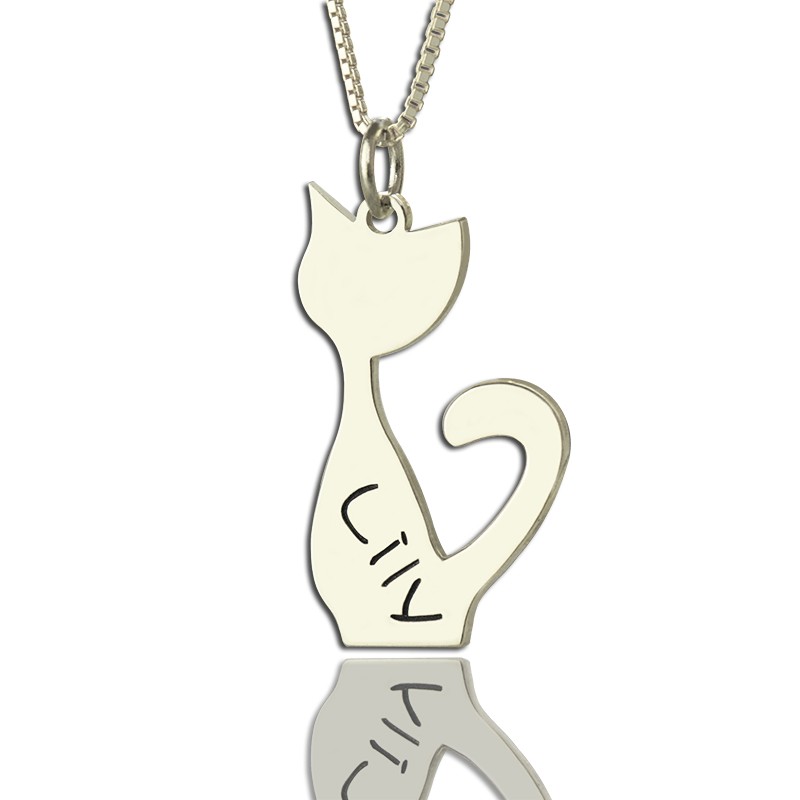 Colar Personalizado com Nome de Gato